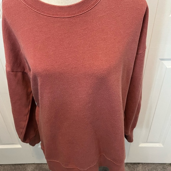 Aerie size S Oversized Mauve Dusty Rose Pullover Sweatshirt - Picture 13 of 15